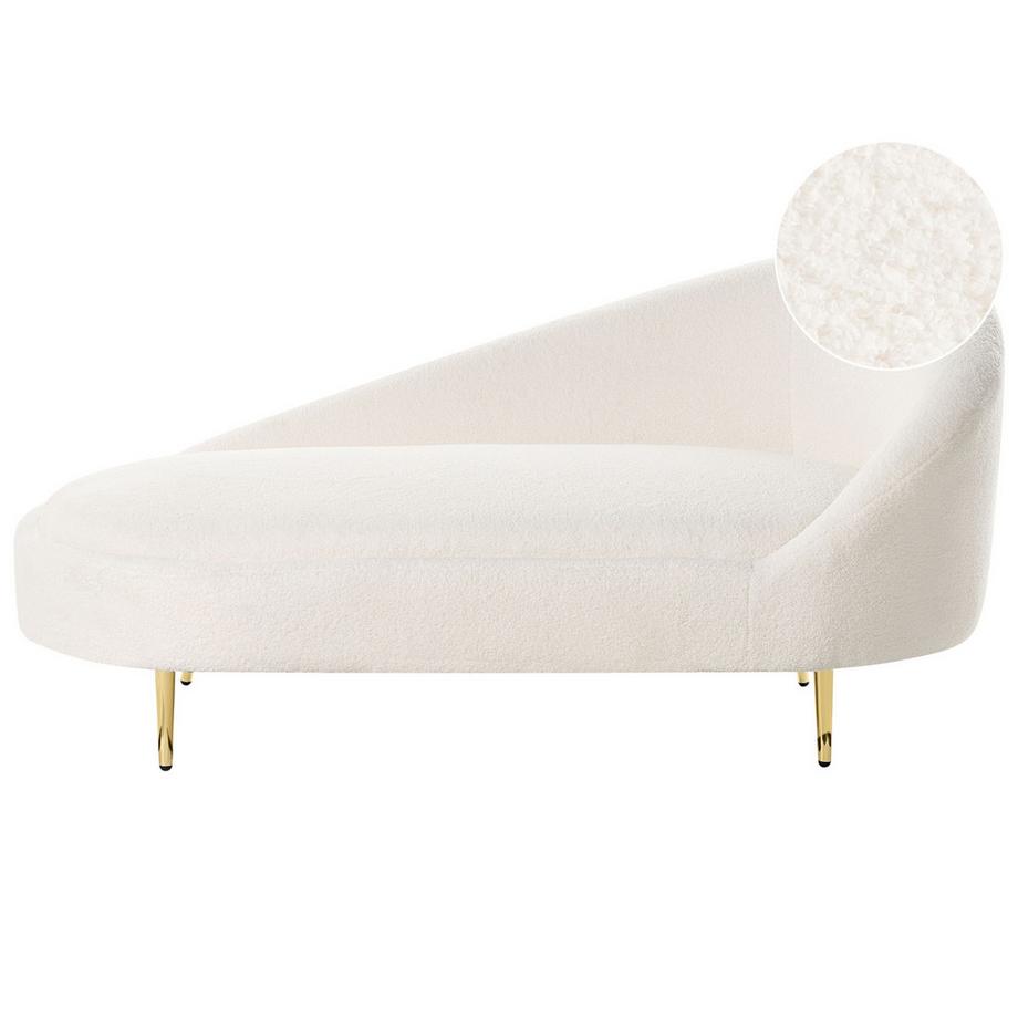Rechtsseitige Chaiselongue aus Bouclé Minimalistisch VALREAS