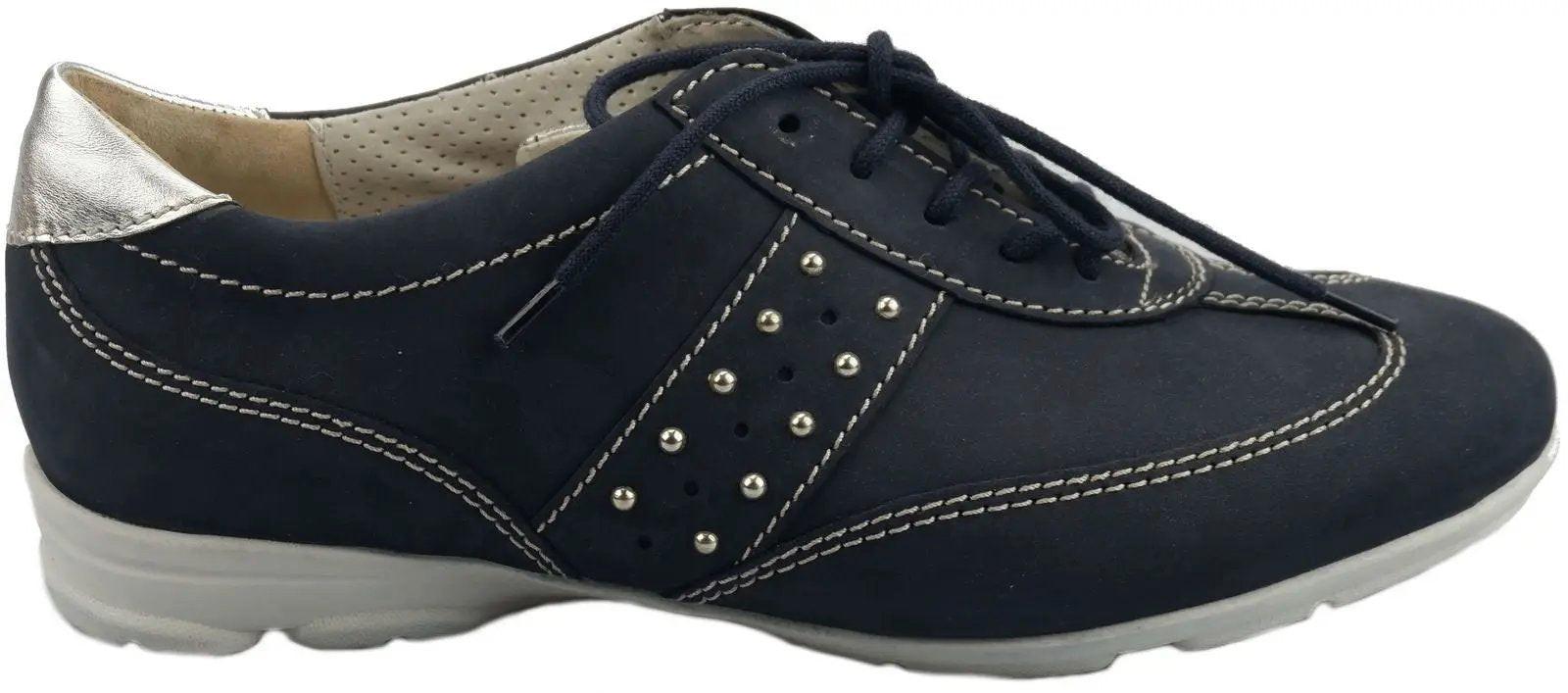 Image of 42.555.46 - Nubuk Sneaker Damen Blau 37.5