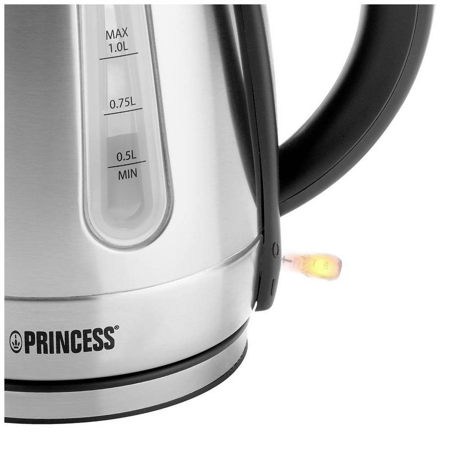 Princess Bouilloire en acier inoxydable d'une capacité de 1 L  