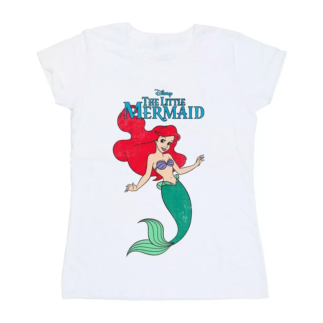Disney - The Little Mermaid TShirt, für Damen, Weiss, Größe XL