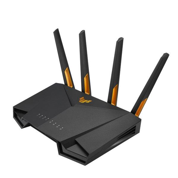 ASUS  TUF Gaming AX3000 V2 router wireless Gigabit Ethernet Dual-band (2.4 GHz/5 GHz) Nero, Arancione 