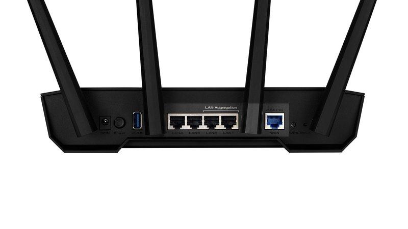ASUS  TUF Gaming AX3000 V2 WLAN-Router Gigabit Ethernet Dual-Band (2,4 GHz/5 GHz) Schwarz, Orange 