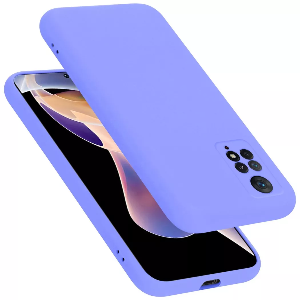 Cadorabo - Hülle für Xiaomi RedMi NOTE 11 PRO 4G  5G TPU Silikon Liquid, Lila