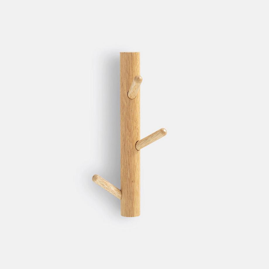 SO'HOME Patère murale 3 crochets en bois SUSPENSO  