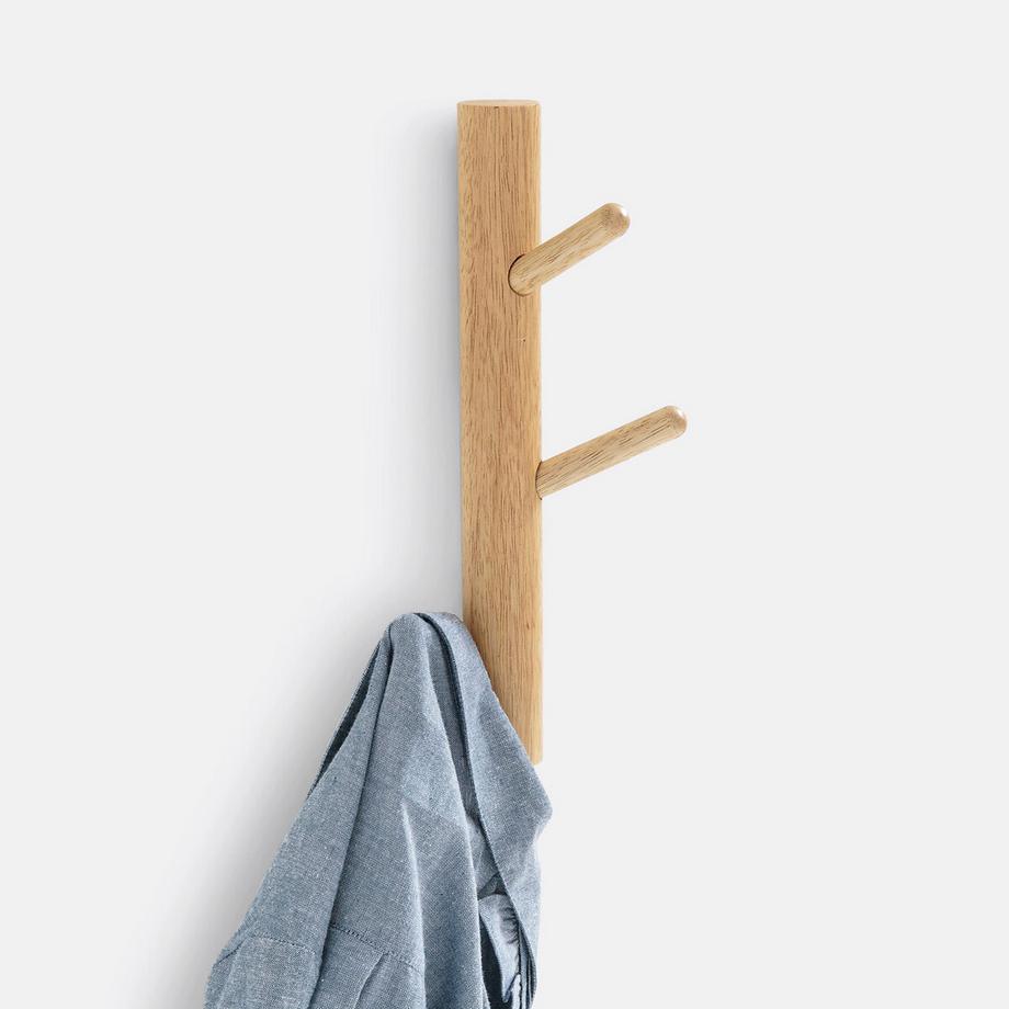 SO'HOME Patère murale 3 crochets en bois SUSPENSO  