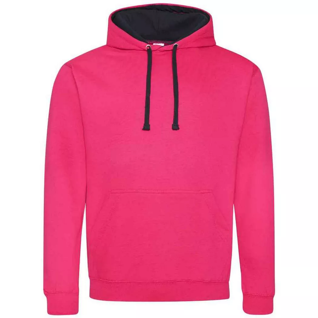 AWDis - Varsity Kapuzenpullover, für Damen, Pink, Größe L
