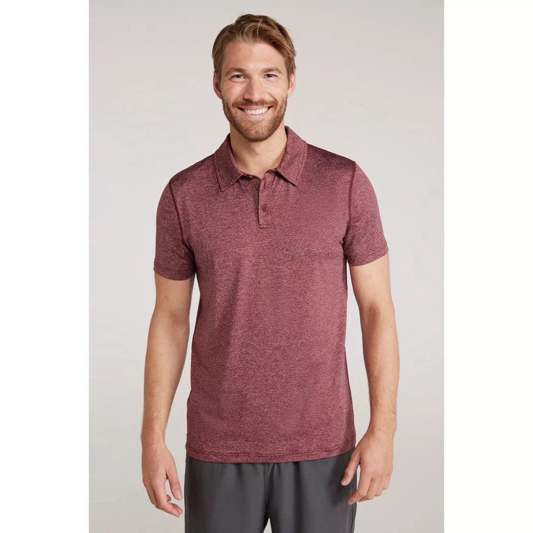 Mountain Warehouse - Agra Poloshirt, für Herren, Weinrot, Größe M
