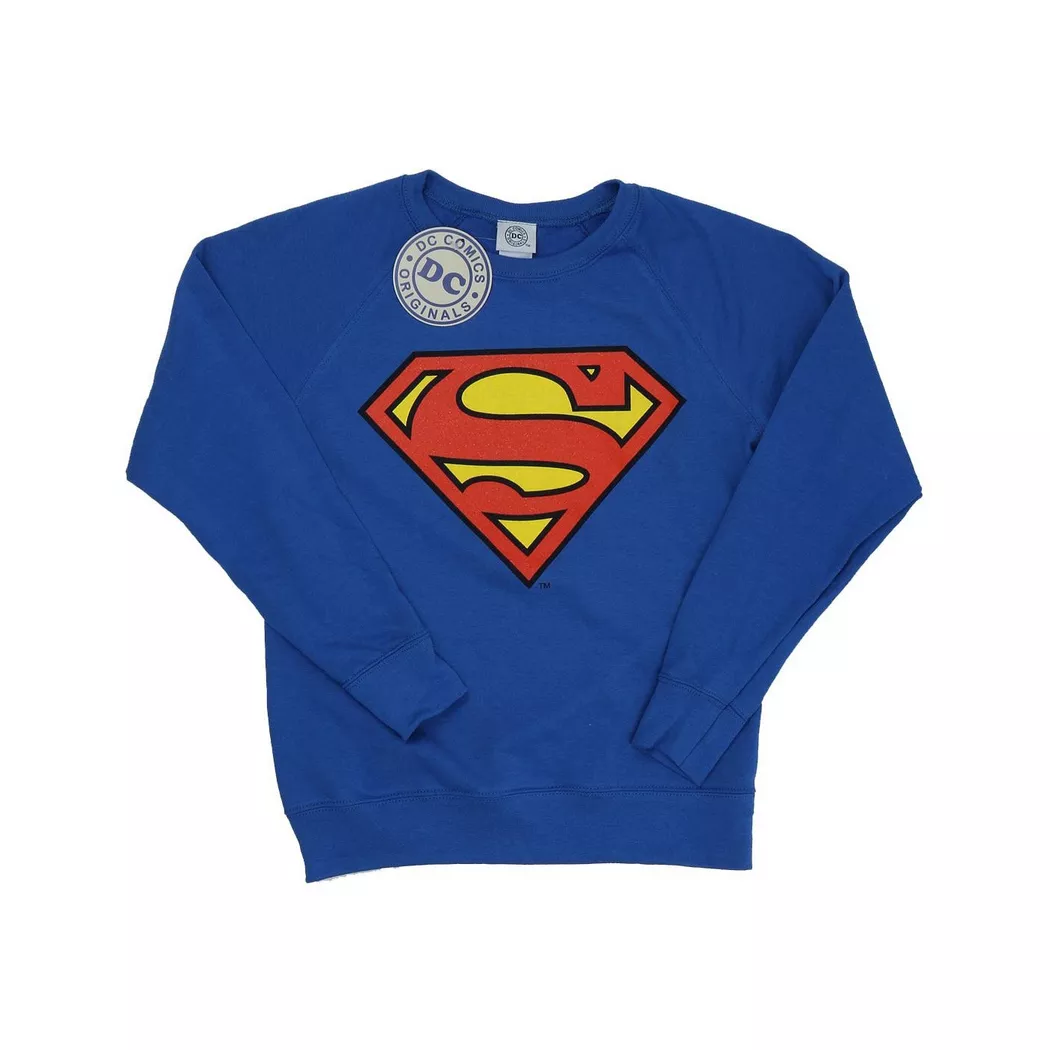 DC COMICS - Sweatshirt, für Damen, Königsblau, Größe XS