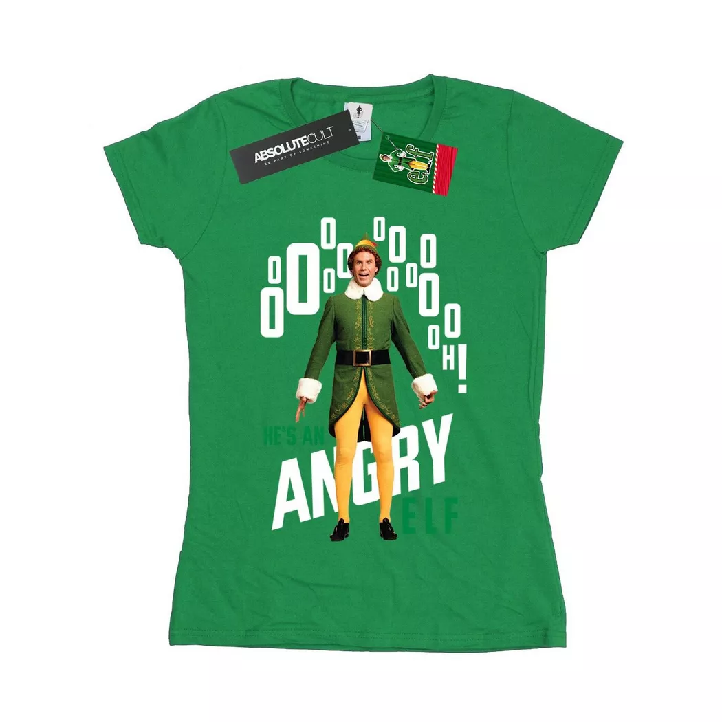 Elf - Angry TShirt, für Damen, Grün, Größe XXL