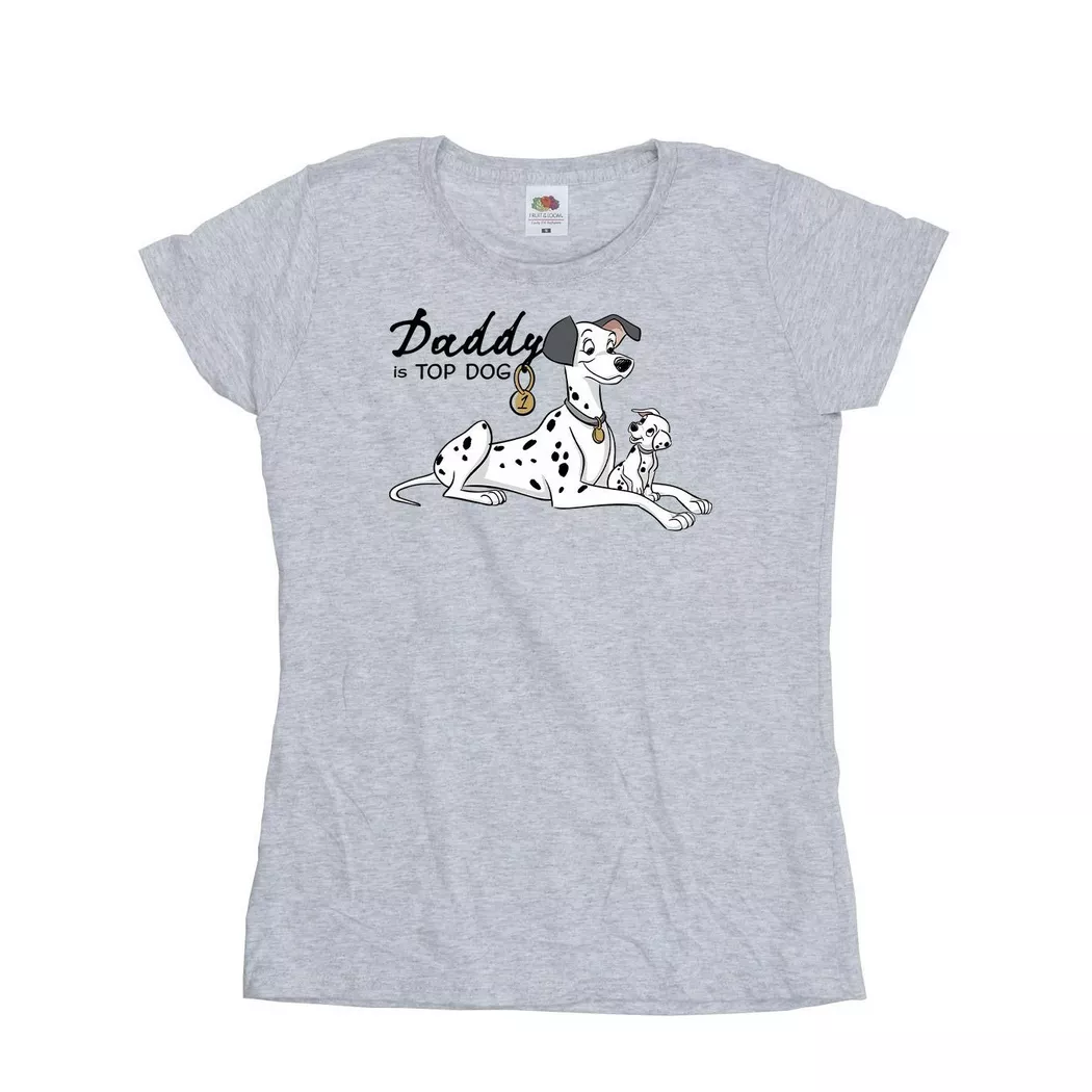 Disney - 101 Dalmatians Top Dog TShirt, für Damen, Grau, Größe XXL