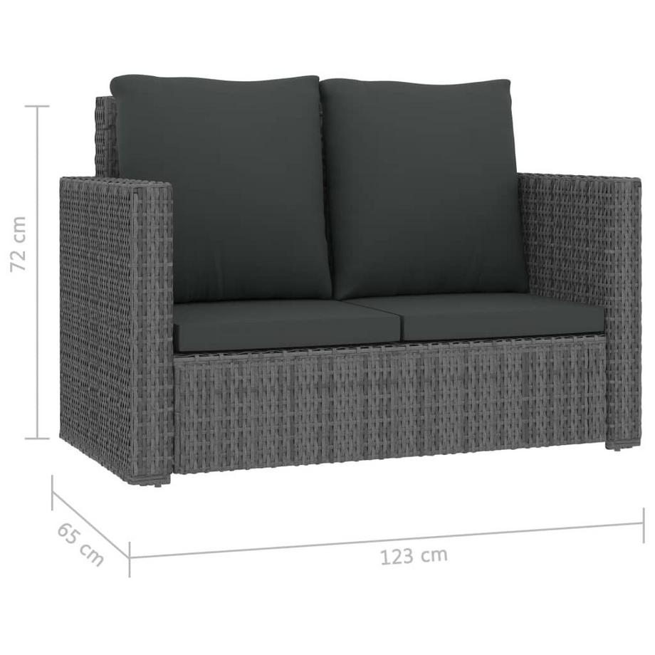 VidaXL Garten lounge set poly-rattan  