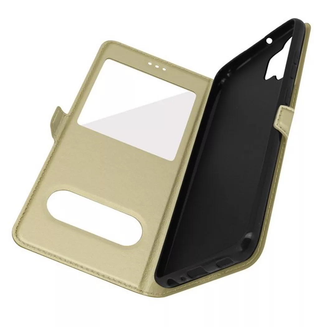 Avizar - Doppelfenster Cover Samsung A32 Gold, Gelb