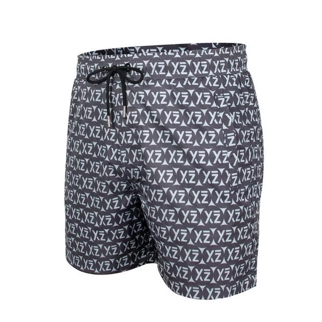 YEAZ - SEASHEY Badeshorts, für Herren, Blau Bedruckt, Größe XXL
