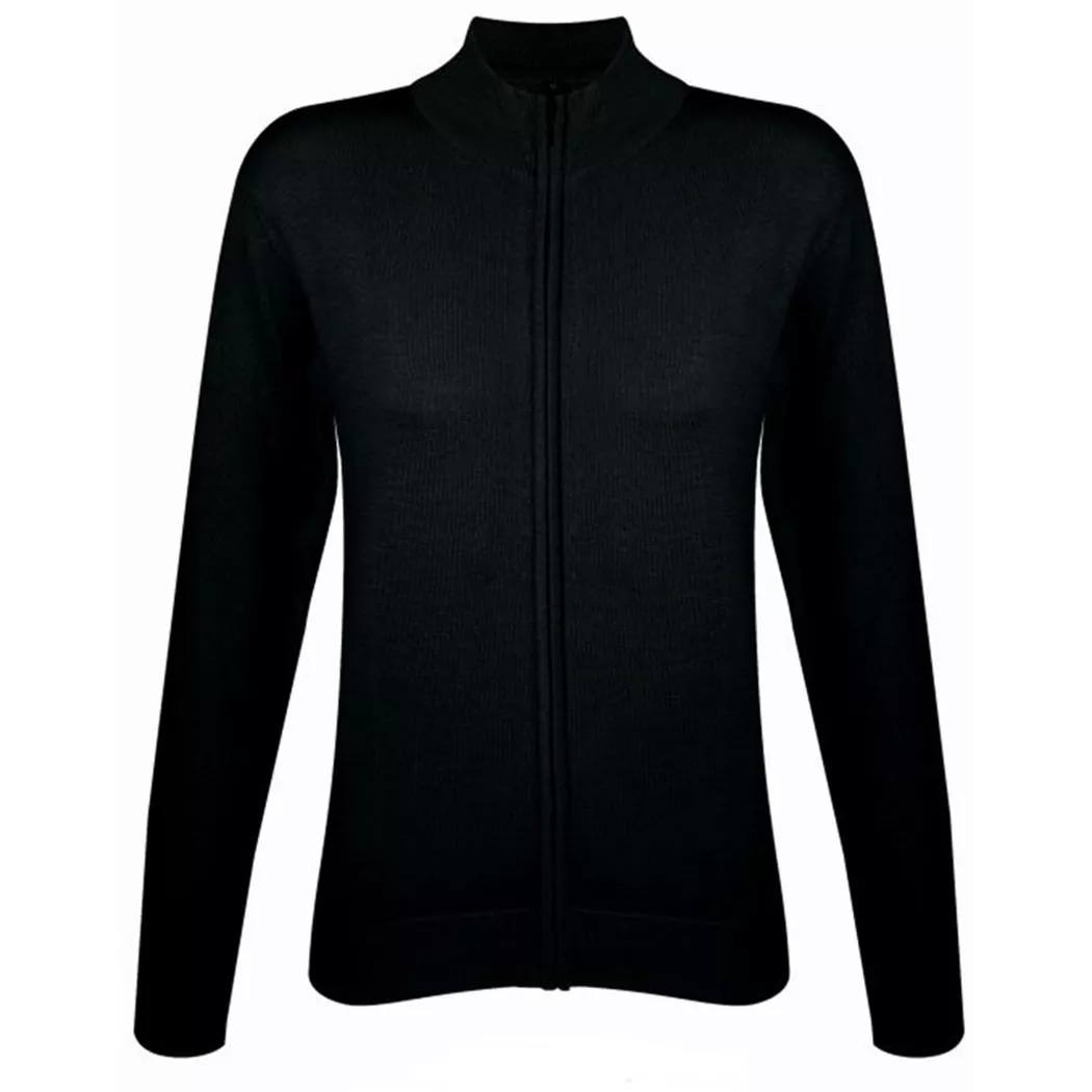 SOLS - Gordon Strickjacke mit Reißverschluss, VAusschnitt, Langarm, für Damen, Schwarz, Größe L