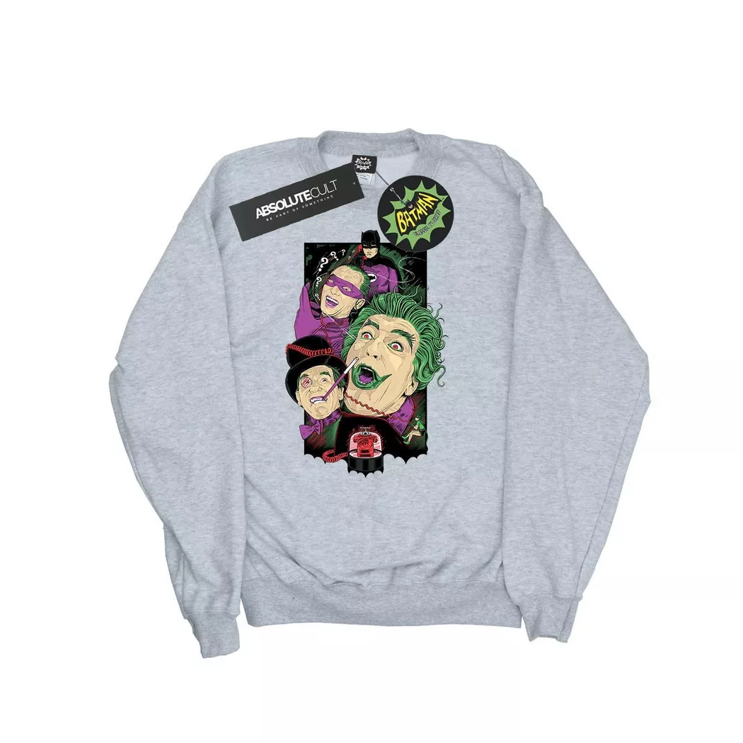 DC COMICS - Rogues Gallery Sweatshirt, für Herren, Grau, Größe L