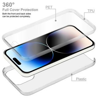 Cadorabo  Housse compatible avec Apple iPhone 14 PRO - 360° Full Body Coque de protection - Protection frontale et dorsale, protection intégrale avec protection d'écran 