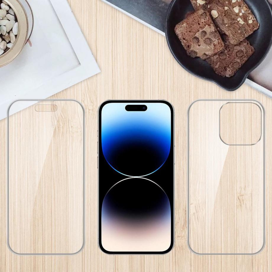 Cadorabo  Housse compatible avec Apple iPhone 14 PRO - 360° Full Body Coque de protection - Protection frontale et dorsale, protection intégrale avec protection d'écran 