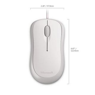 Microsoft  Basic Optical Mouse for Business Maus Beidhändig USB Typ-A Optisch 800 DPI 