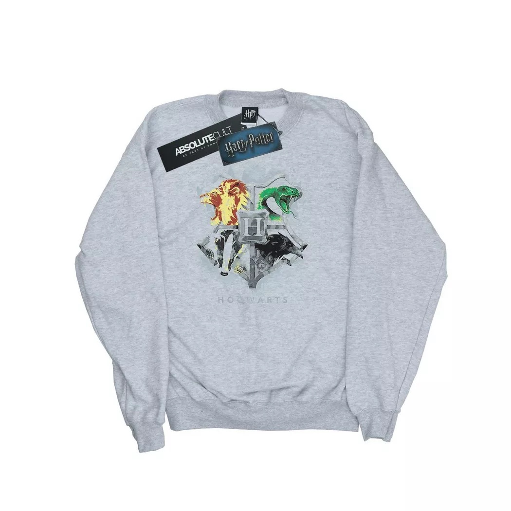 HARRY-POTTER - Hogwarts Sweatshirt, für Damen, Grau, Größe XXL