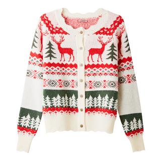 Joe Browns  Gilet Tricot Fair Isle Festonné 