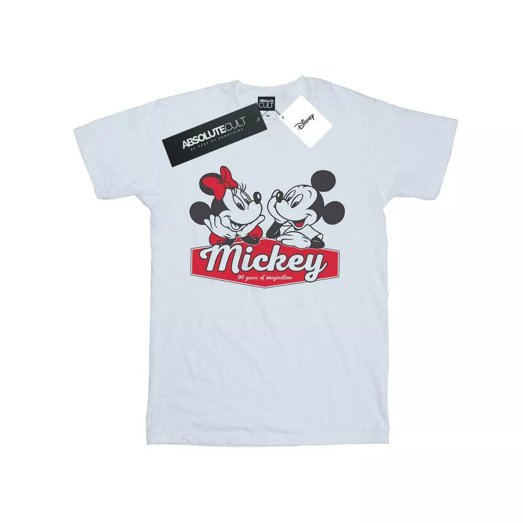 Disney - 90 Years TShirt, 140/146, Weiss