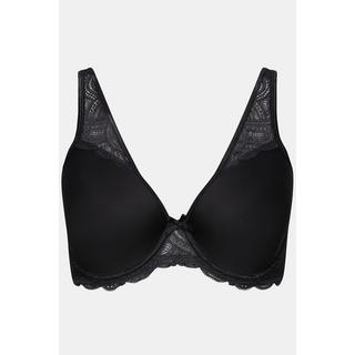 Ulla Popken  Soutien-gorge Spacer Zoe. Modèle à armatures et dentelle. Bonnet C- D 