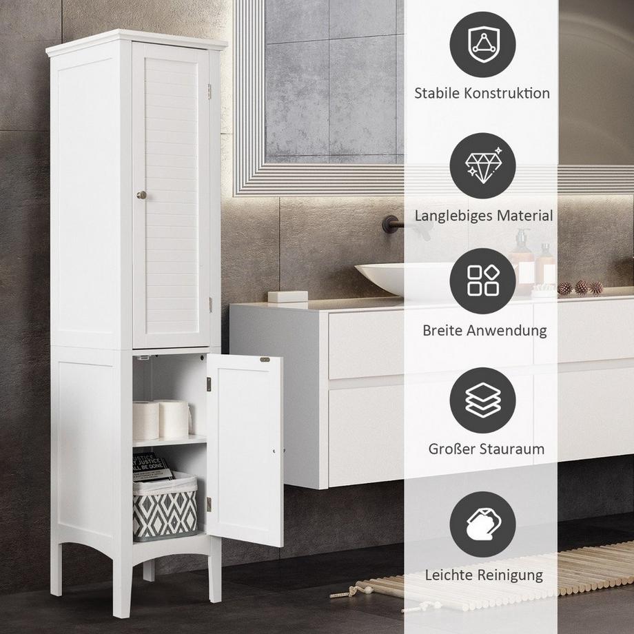 Badezimmerschrank Schmaler Freistehender Hochschrank