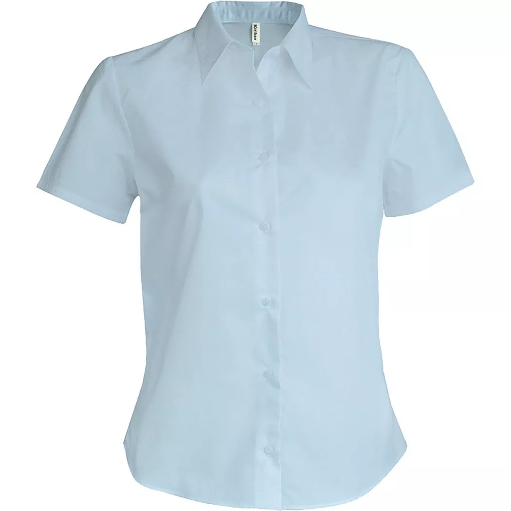 Kariban - kurzarmhemd, damen oxford, für Damen, Hellblau, Größe 3XL