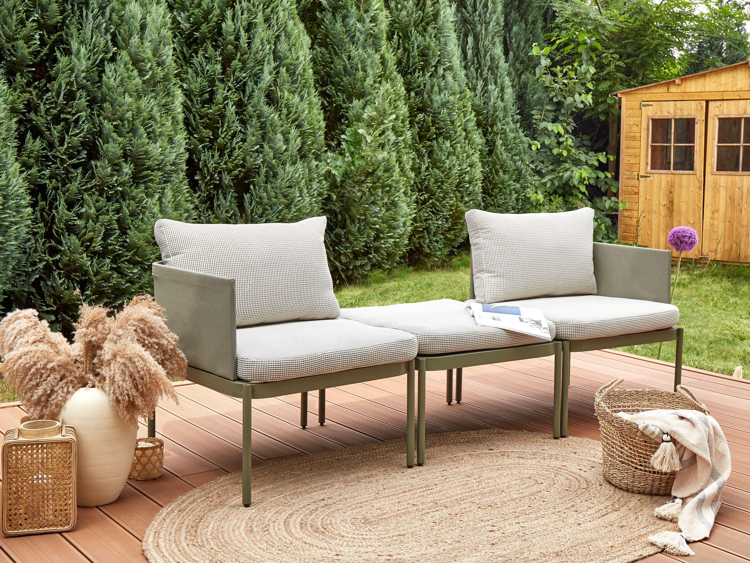 Beliani Lounge Set aus Aluminium Modern TERRACINA  