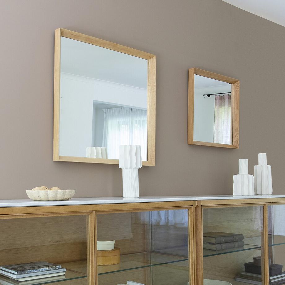 AM.PM Miroir carré chêne massif H60 cm  