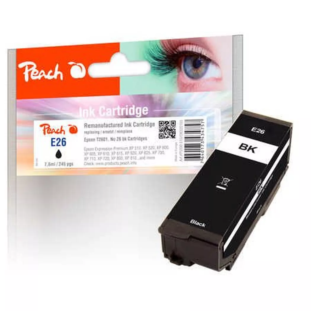 Peach - 320165 Druckerpatrone 1 Stück(e) Kompatibel Schwarz, One Size