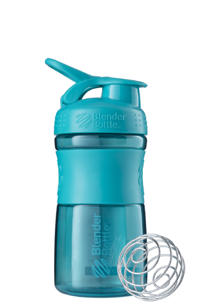 Image of 20oz / 590ml Blenderbottle Sportmixer Flip, Teal Unisex Blau ONE SIZE