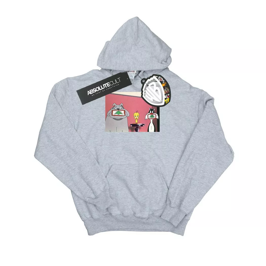 LOONEY TUNES - Kapuzenpullover, für Herren, Grau, Größe M