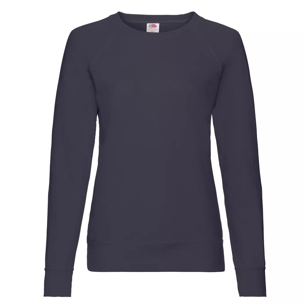 Fruit of the Loom - Sweatshirt Leicht Raglanärmel, für Damen, Marine, Größe 36