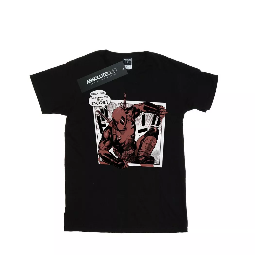 MARVEL - Breaktime Tacos TShirt, für Damen, Schwarz, Größe S
