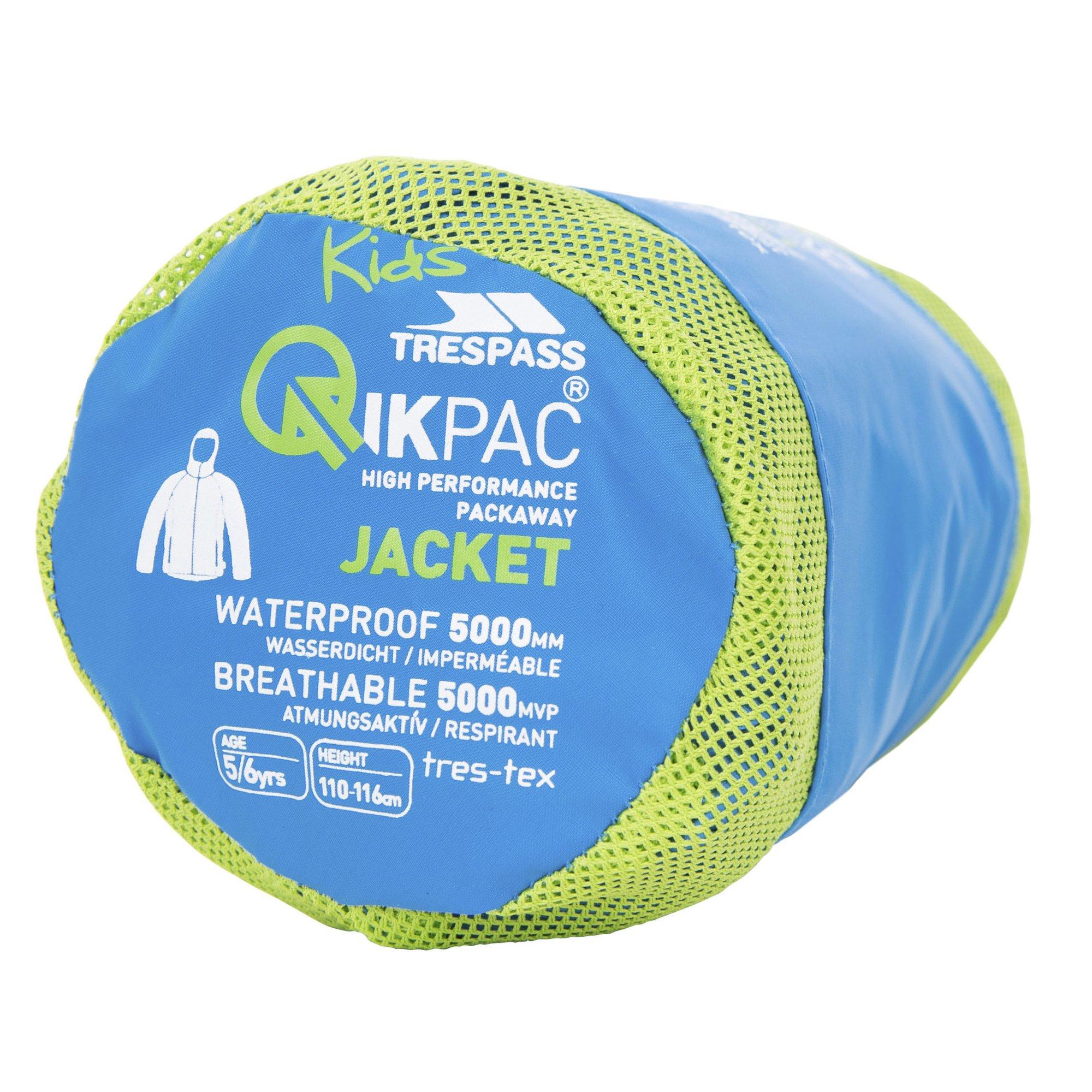 Trespass  Qikpac Veste imperméable repliable Enfant 