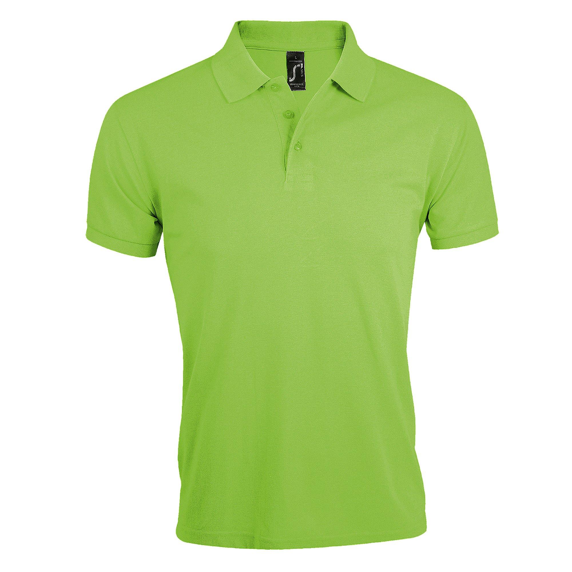 Image of Prime Pique Poloshirt, Kurzarm Herren Grün L