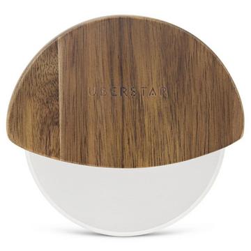Coupe-pizza en acacia naturel