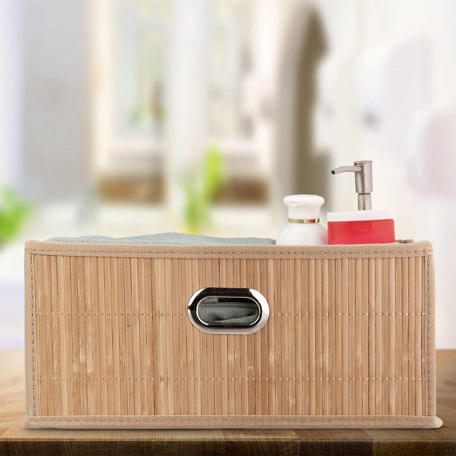 B2X Aufbewahrungskorb Bamboo Flat  