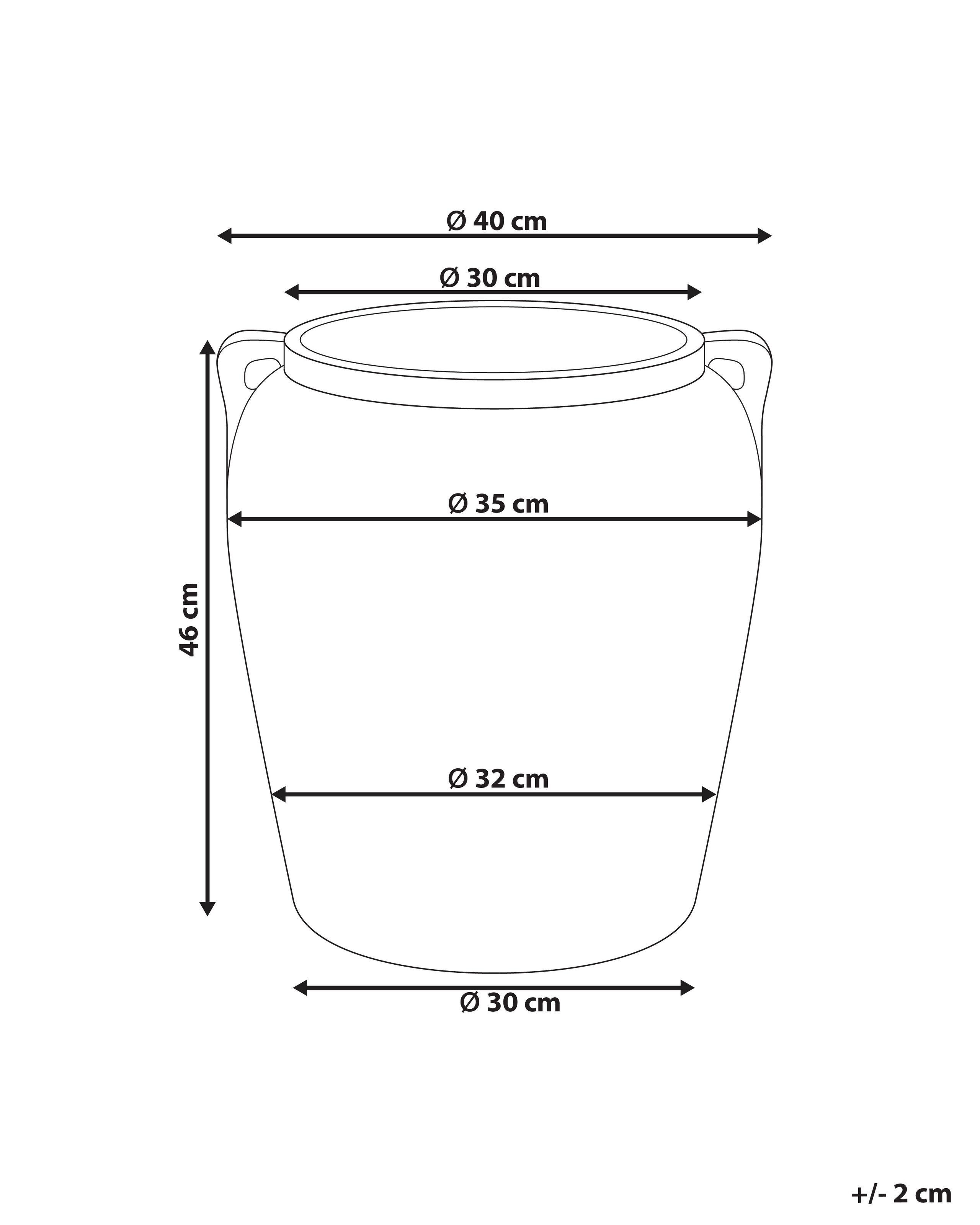 Beliani Vaso per piante en Terracotta Classico KERRIA  