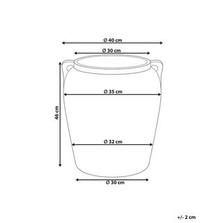 Beliani Cache-pot en Terre cuite Traditionnel KERRIA  