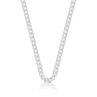 MUAU Schmuck  Collier gourmette en argent 925, 4,5mm, 55cm 