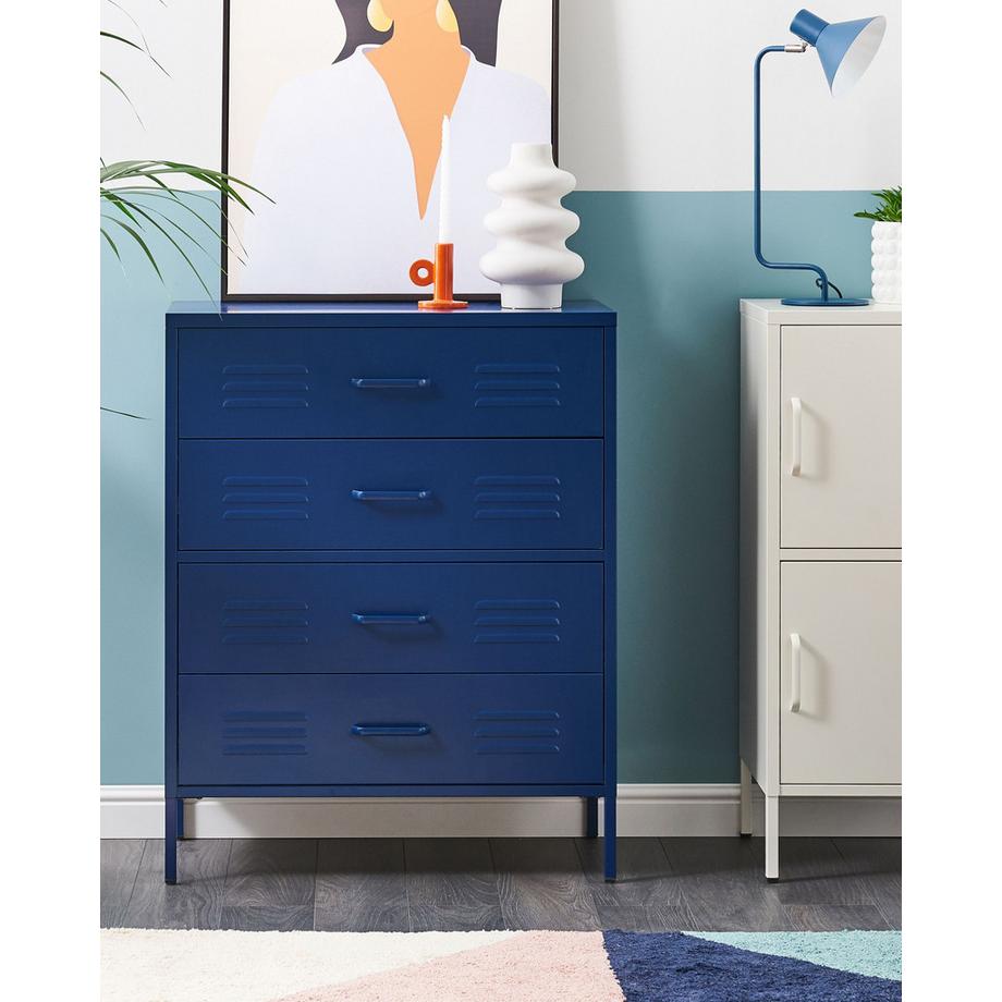 Beliani Meuble à tiroirs en Acier Moderne ENAGO  