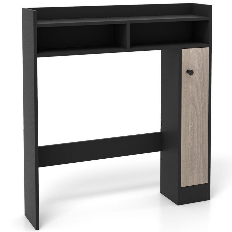 Toilettenschrank Bad Überbauschrank mit Verstellbaren Regalböden Toilettenständer