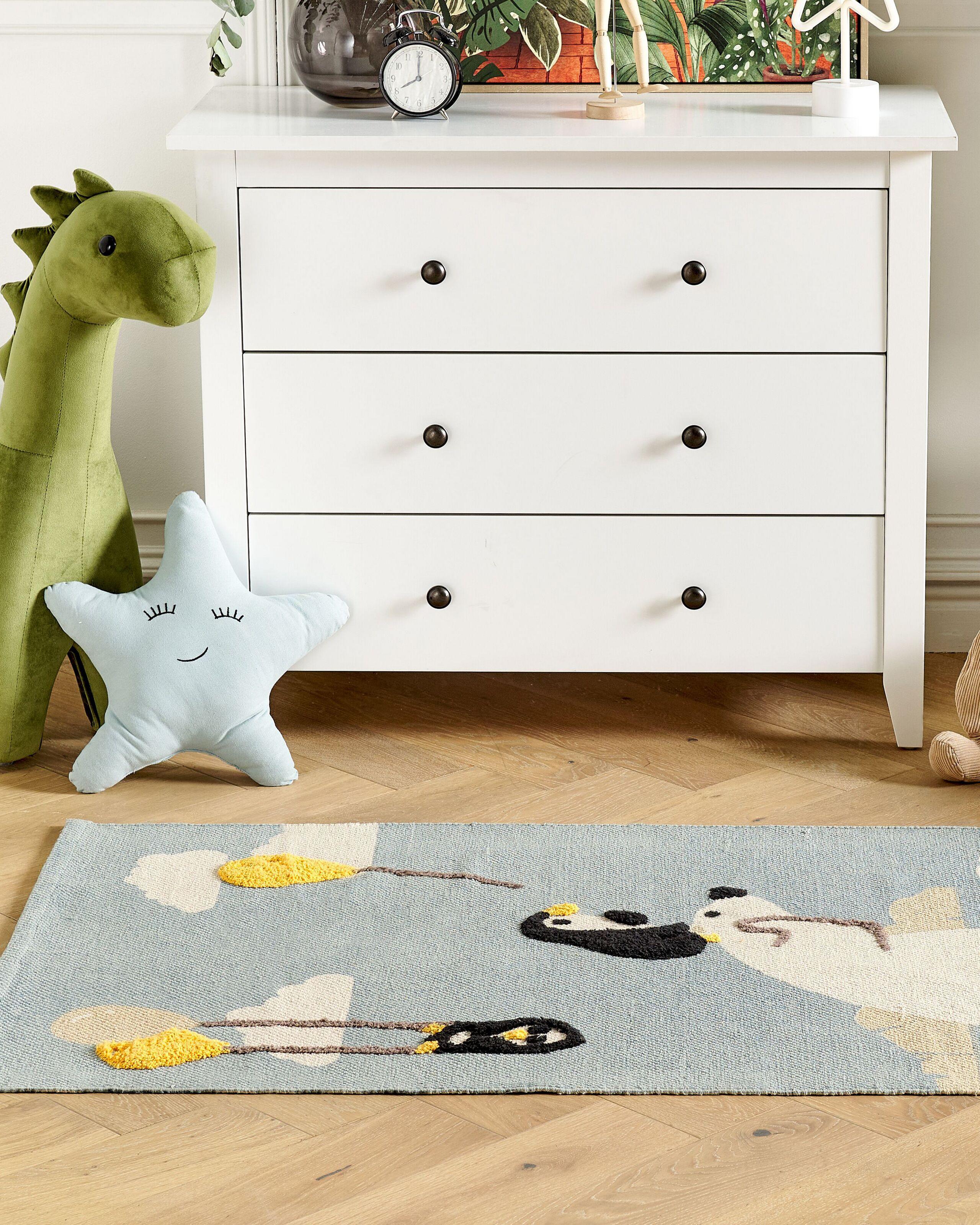 Beliani Tapis enfant en Coton Traditionnel BARUS  