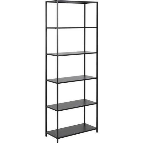 mutoni Bücherregal Metall rau matt 5 Boden 69.5x185  