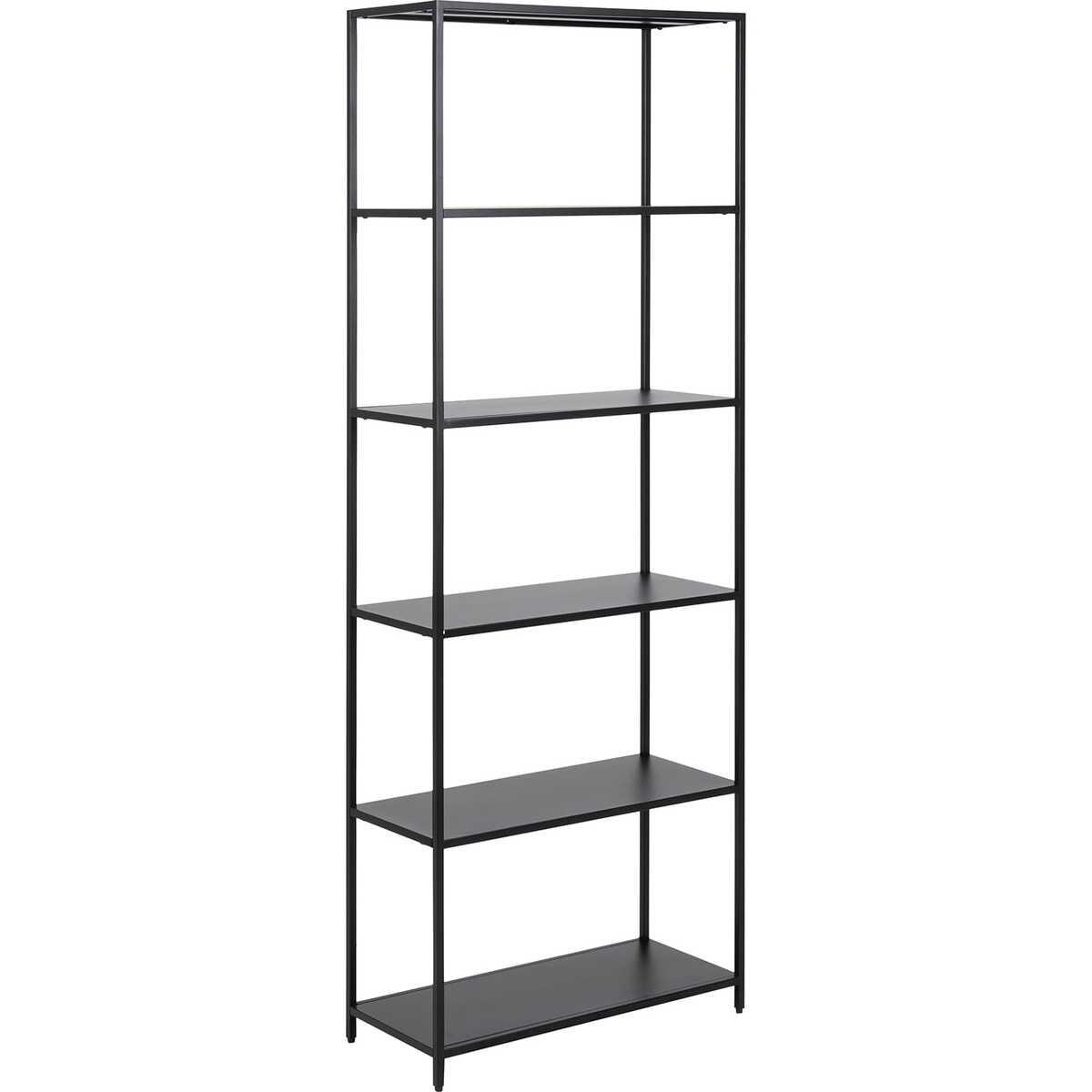 mutoni Bücherregal Metall rau matt 5 Boden 69.5x185  