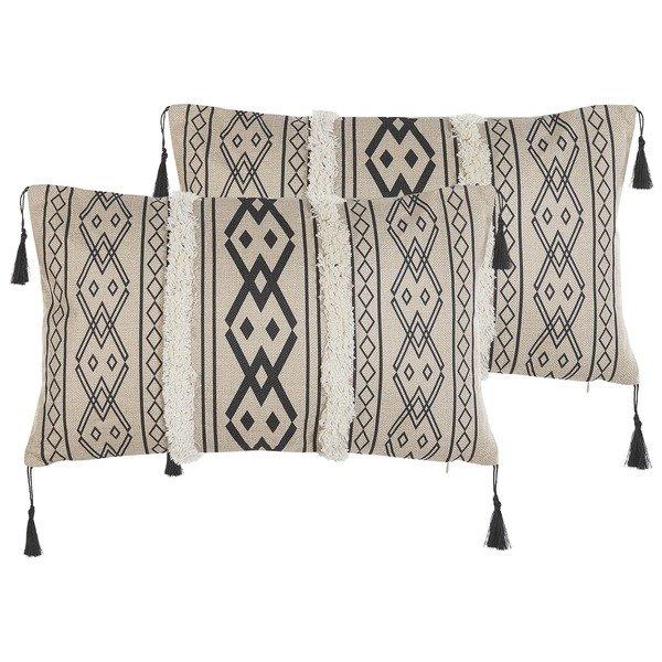 Image of Kissen 2er Set aus Polyester Boho PULMONARIA Kissen 2er Set aus Polyester Boho PULMONARIA