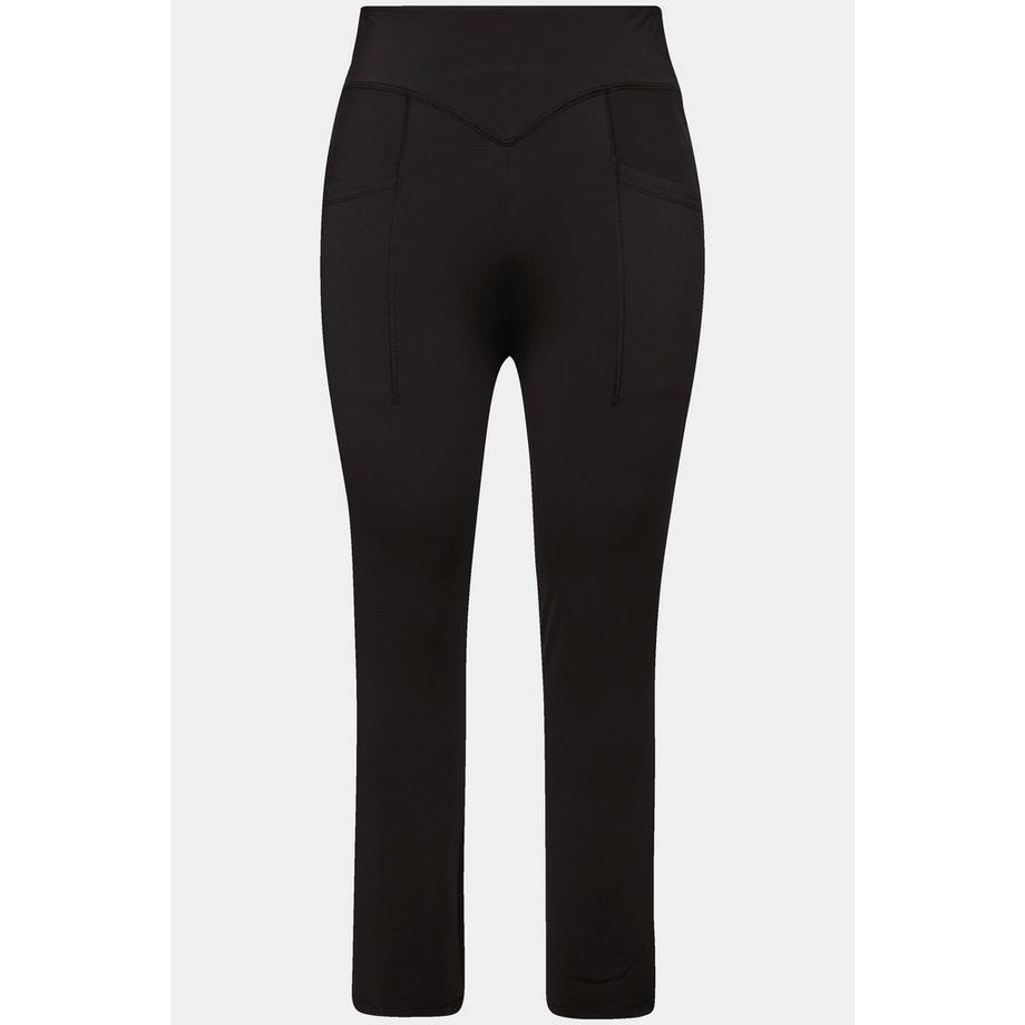 Ulla Popken Straight Leg Schnelltrocknende Recycelte Sportleggings mit Taschen  