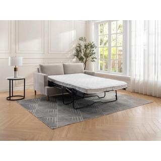 Vente-unique Canapé 3 places convertible en tissu beige COPONA  